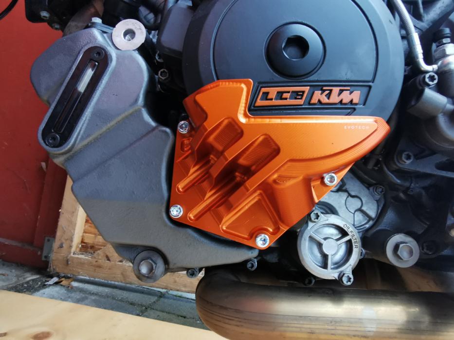KTM 1290 R Motorschutz links - Orange - Evotech S.R.L